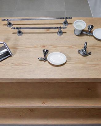 set accessori bagno FALPER in ottone cromato 