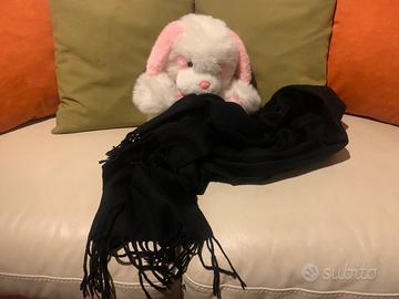 Sciarpa nera misto lana
