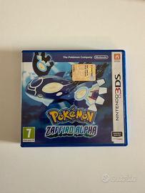 Pokémon Zaffiro Alpha Nintendo 3DS con custodia