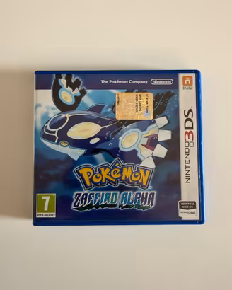 Pokémon Zaffiro Alpha Nintendo 3DS con custodia