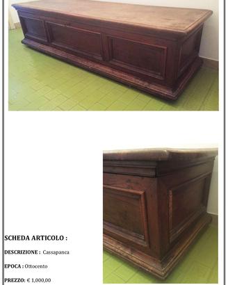 Cassapanca '800 antiquariato