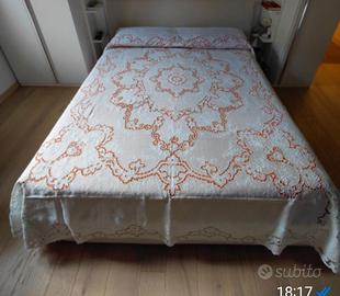 Completo in lino intaglio punto Richelier