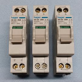 Hager SB225 - Sezionatore 2 Poli 25 A