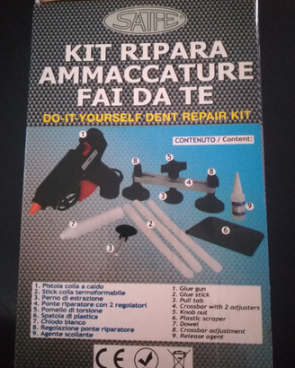 Kit ripara ammaccature carrozzeria