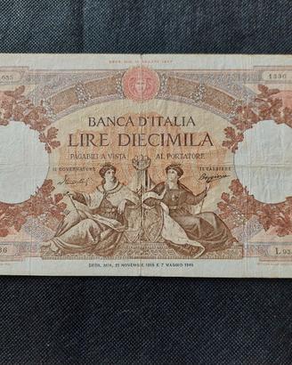 Banconota 10.000 lire Regine del Mare