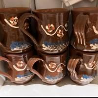 Set 6 tazze artigianato terracotta Moser Romania