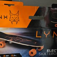Lynx electric skateboard arancione e nero 