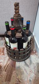 Porta vino in legno per 6 bottiglie