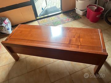 Cassapanca contenitore in legno massello