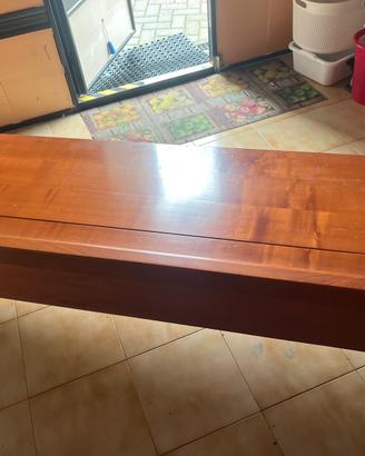 Cassapanca contenitore in legno massello