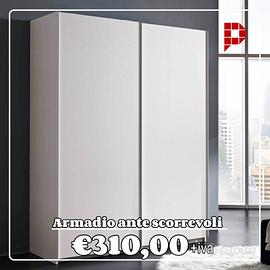 Armadio 2 ante scorrevoli -  colori a scelta