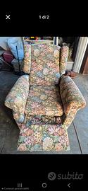poltrona reclinabile vintage
