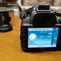 Fotocamera Nikon D3100 + obbiettivo 18 - 55