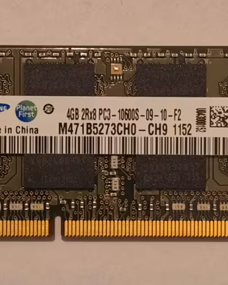 RAM DDR3 Notebook Samsung - Banchi 4GB 2GB   1GB