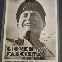 Periodico originale anni ’30 – “Gioventù Fascista”