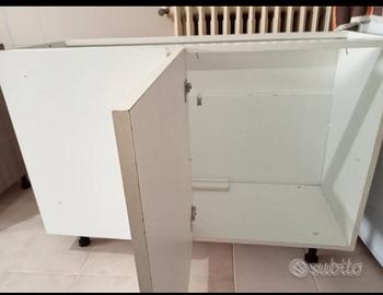 Mobiletto  angolare/ sotto lavello  bianco  2 ante