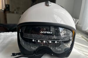 Casco Moto Jet Acerbis Aria Bianco  - Taglia S