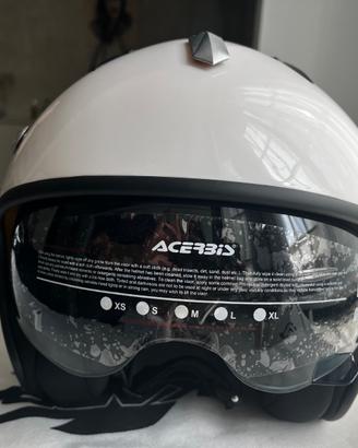 Casco Moto Jet Acerbis Aria Bianco  - Taglia S