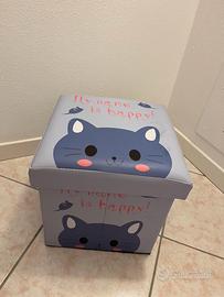 Pouff contenitore per bambini