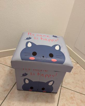 Pouff contenitore per bambini