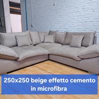 Divano Design Carryhome beige effetto cemento 
