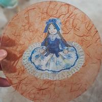 piatto vintage bambina handmade nuovo piattino