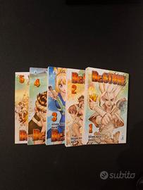 Dr. Stone manga, volumi 1-5 italiani Star Comics