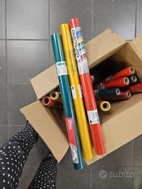 15 rotoli coprilibro colori assortiti