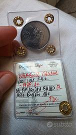 errore di conio 100 lire 