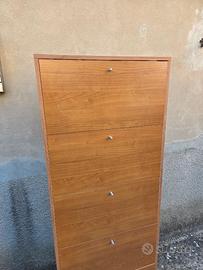 Scarpiera salvaspazio in legno