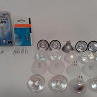 Set faretti/lampadine alogene varie