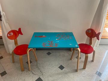 Set Tavolo + Sedie Scratch pesce maurice