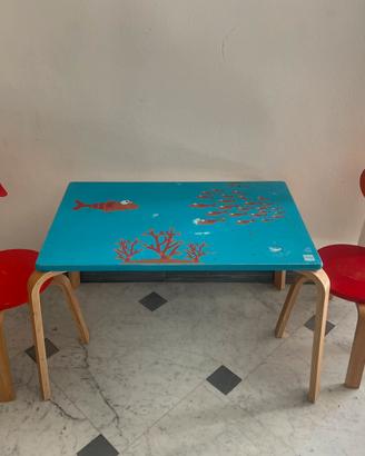 Set Tavolo + Sedie Scratch pesce maurice