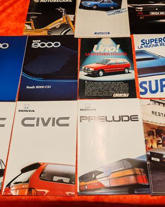 Depliant e Cataloghi auto anni 1970/1980 Leggere