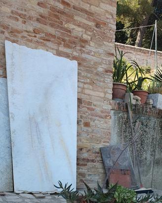Lastra marmo e di vetro/cristallo 