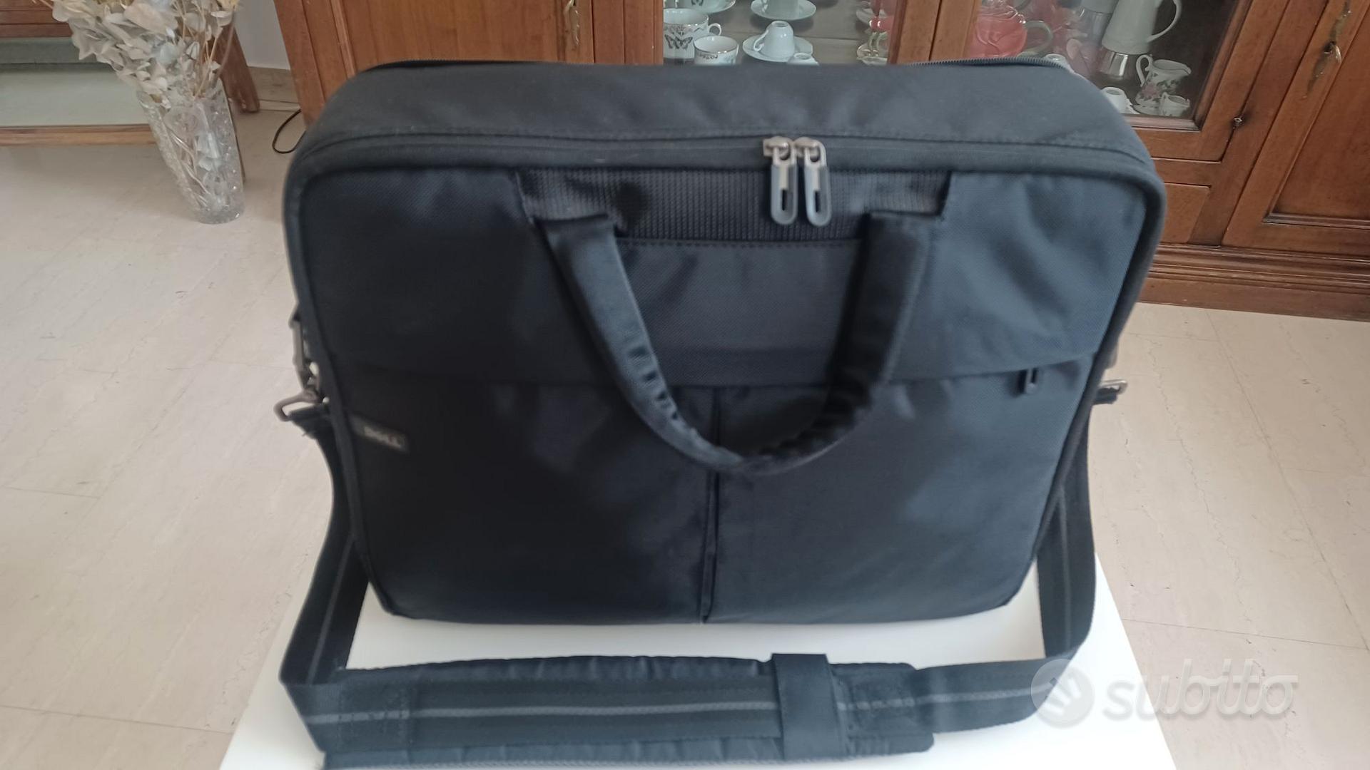 Borsa A Tracolla TROIKA Per Laptop/tablet Nera - 11 Scomparti Imbottiti - UNISEX
