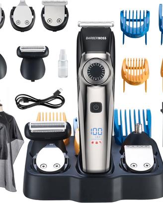 Rasoio Tagliabarba Capelli Trimmer Batteria Nuovo