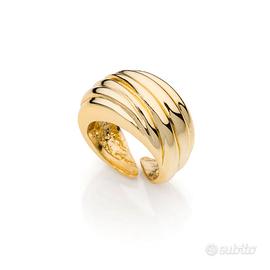 Anello unoaerre a fascia dorato 2398