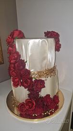 Torta scenografica in raso