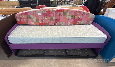 Letto singolo con secondo letto estraibile Nuovo