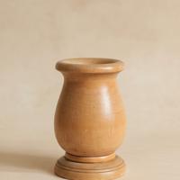 Anfora Portaoggetti in Legno Massello Artigianale