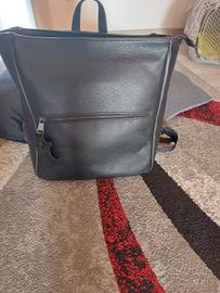 Zaino in pelle nero