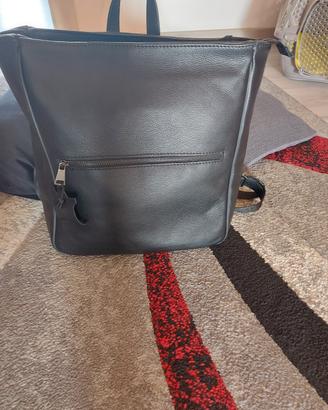 Zaino in pelle nero