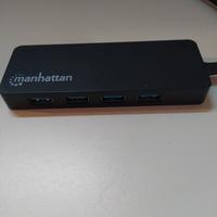 hub usb-c 3 e 4 porte