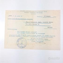 Tessera di Membro Onorario anno 1931-35