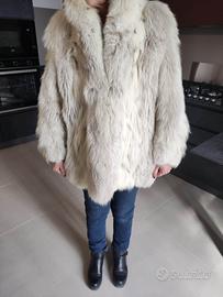 Pelliccia volpe bianca linciata
