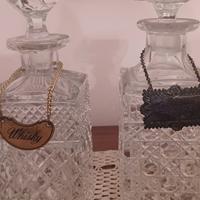 Quattro bottiglie per liquori vintage 