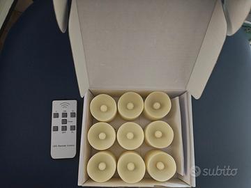 Candele led pile 9 decorazione interni telecomando