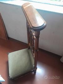 Inginocchiatoio antico in legno anni '60