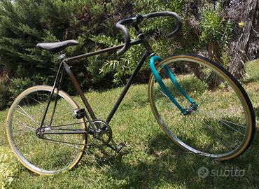 Bici uomo vintage fixed single speed corsa